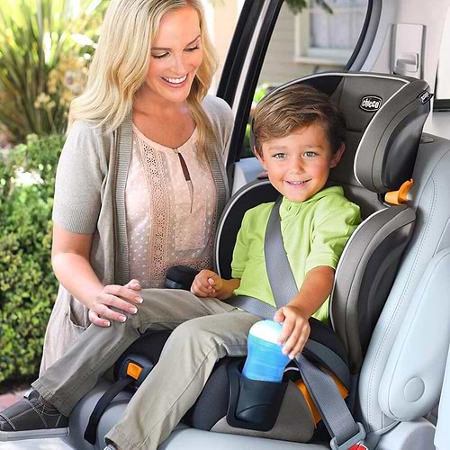 בוסטר גב 2 ב 1 קידפיט אדפט פלוס KidFit Adapt Plus הכולל ריפוד מנדף - שחור/אפור Ember