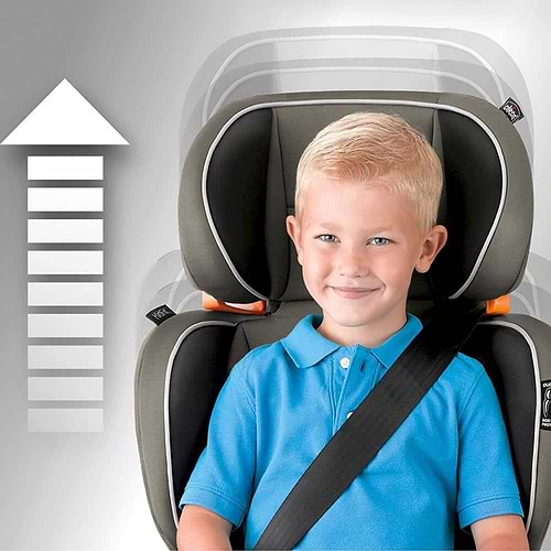 בוסטר גב 2 ב 1 קידפיט אדפט פלוס KidFit Adapt Plus הכולל ריפוד מנדף - שחור/אפור Ember