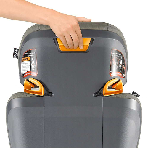 בוסטר גב 2 ב 1 קידפיט אדפט פלוס KidFit Adapt Plus הכולל ריפוד מנדף - שחור/אפור Ember