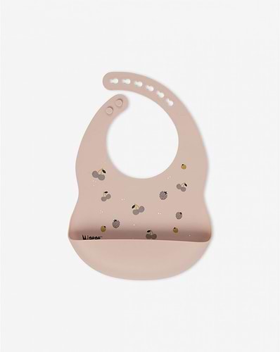 סינר סיליקון מעוצב - ורוד בהיר