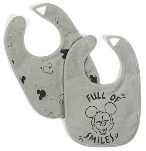 זוג סינרי מגבת עם בטנה חסינת נוזלים -  מיקי מאוס אפור