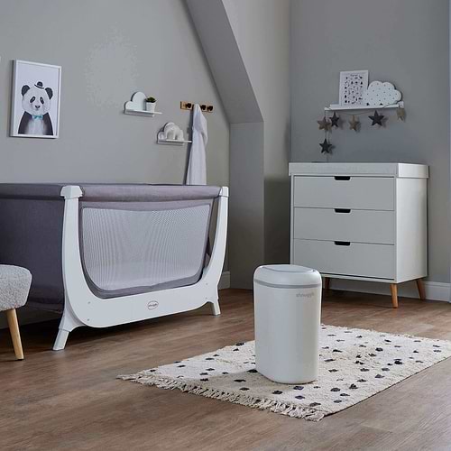 פח חיתולים Eco-Touch המנטרל ריחות וניתן לשימוש עם שקיות רגילות SHNUGGLE