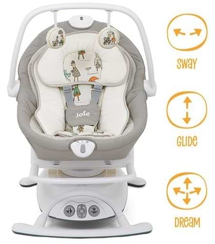 נדנדה וטרמפולינה לתינוק Sansa 2in1 סנסה 2 ב 1 - צבע Portrait--חסר במלאי!