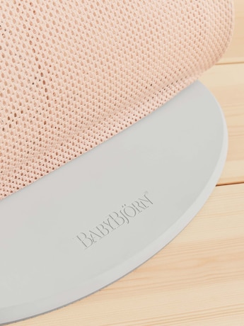 ‏טרמפולינה לתינוק Baby Bouncer בד נושם Mesh -  ורוד בהיר/לבן Pearly Pink/White