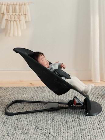 ‏טרמפולינה לתינוק Baby Bouncer בד נושם Mesh - שחור Black