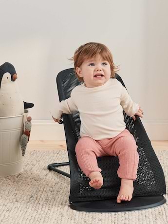 ‏טרמפולינה לתינוק Baby Bouncer בד נושם Mesh - שחור Black