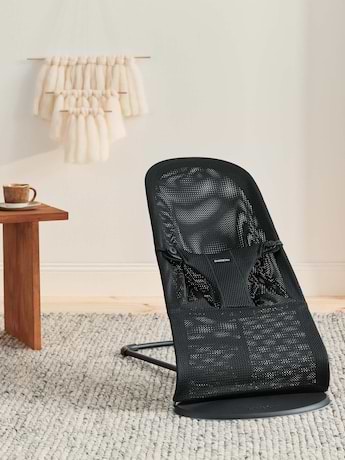 ‏טרמפולינה לתינוק Baby Bouncer בד נושם Mesh - שחור Black