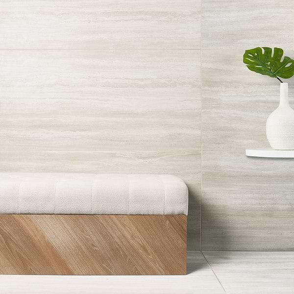 Zenit Beige 24x48 Travertine Look Matte Porcelain Tile