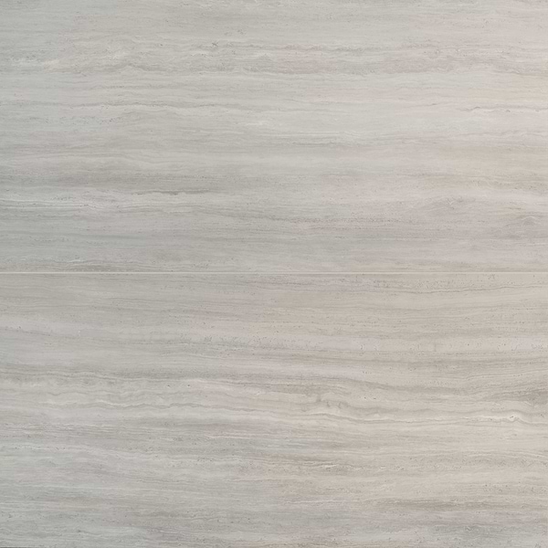 Zenit Grigio Chiaro Gray 24x48 Travertine Look Matte Porcelain Tile
