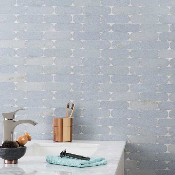 Alanis Celeste Pearl Polished Marble + Pearl