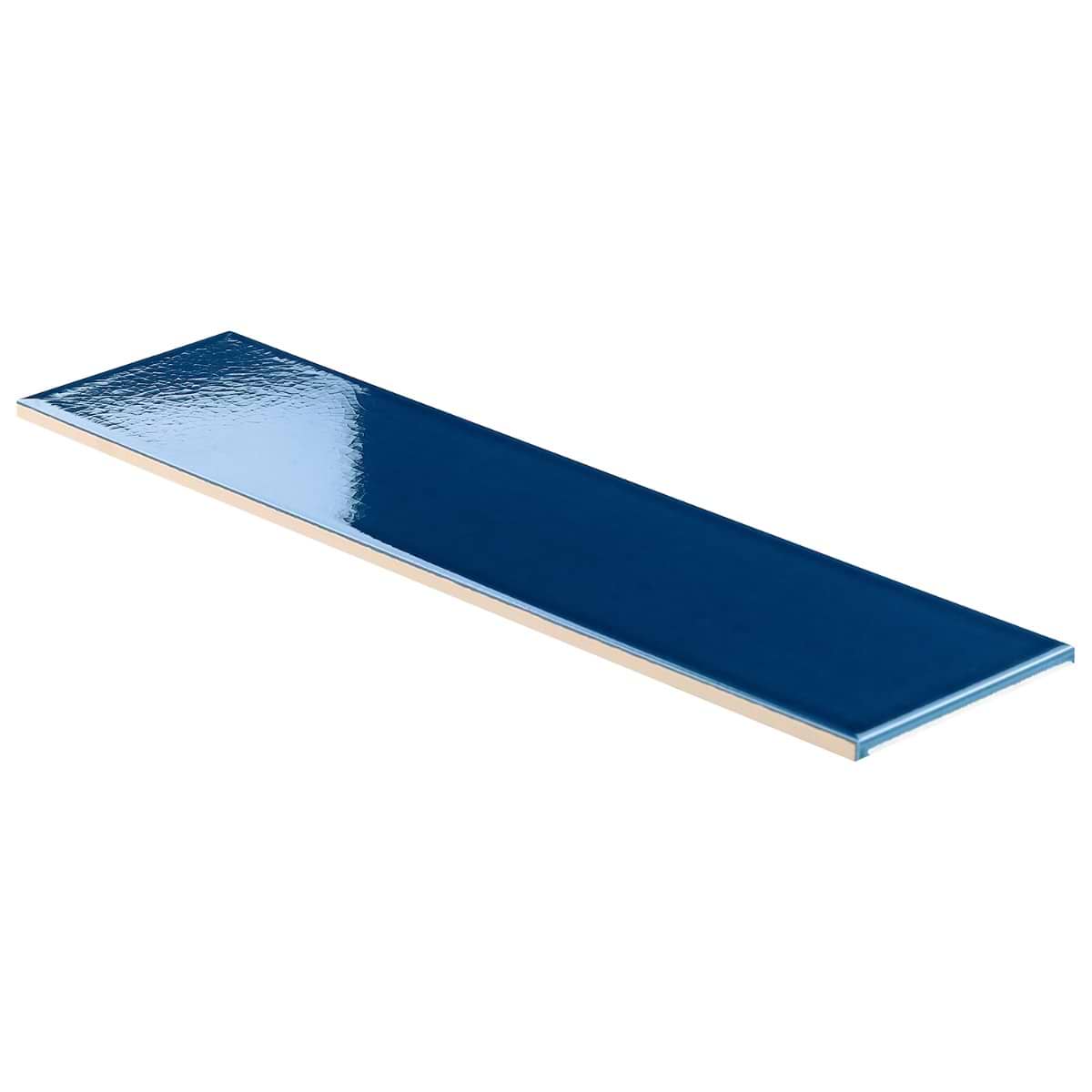 Shop Sample-Retouch Nautical Blue 4.5x18 Crackled Glossy Ceramic