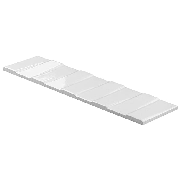 Retouch Steps White 4.5x18 3D Crackled Glossy Ceramic Tile