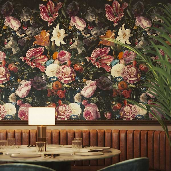 KIT- Paula Purroy Musee Bouquet Multicolor 24x48 Artisan Decor Mural Porcelain Tile