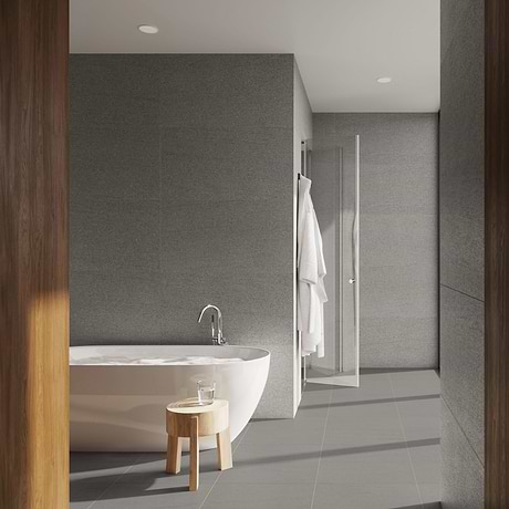 Tectonic Antracite Gray 24x48 Matte Porcelain Tile