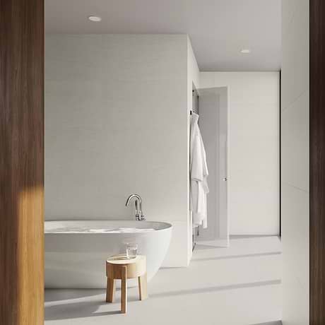 Tectonic Ivory White 24x48 Matte Porcelain Tile