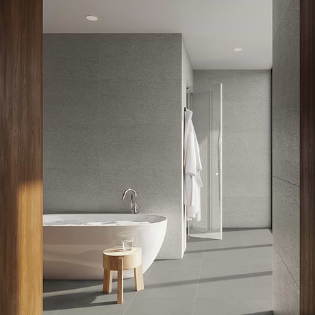 Tectonic Smoke Gray 24x48 Matte Porcelain Tile