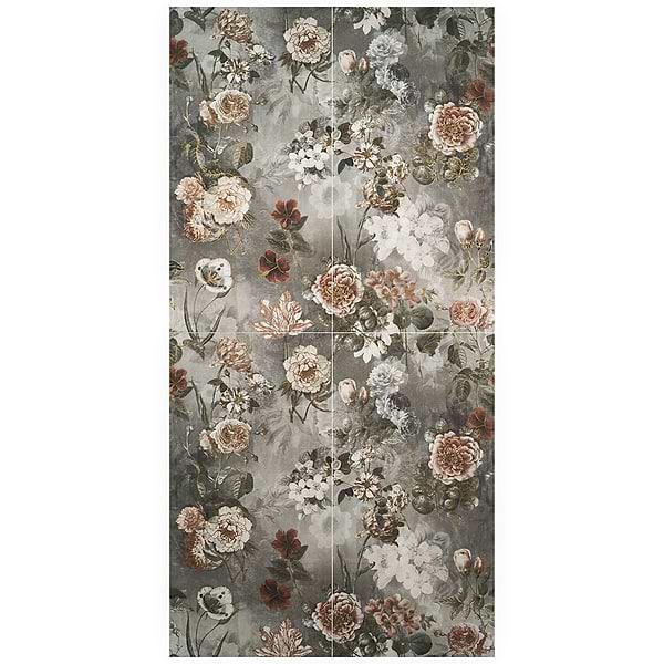 Paula Purroy Musee Dalia Vintage 24x48 Artisan Decor Porcelain Tile