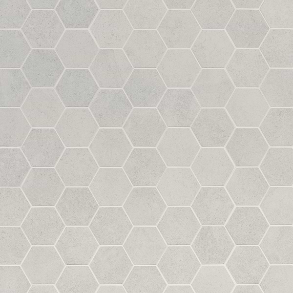 Ages Perla 3" Hex Matte Porcelain Mosaic Tile