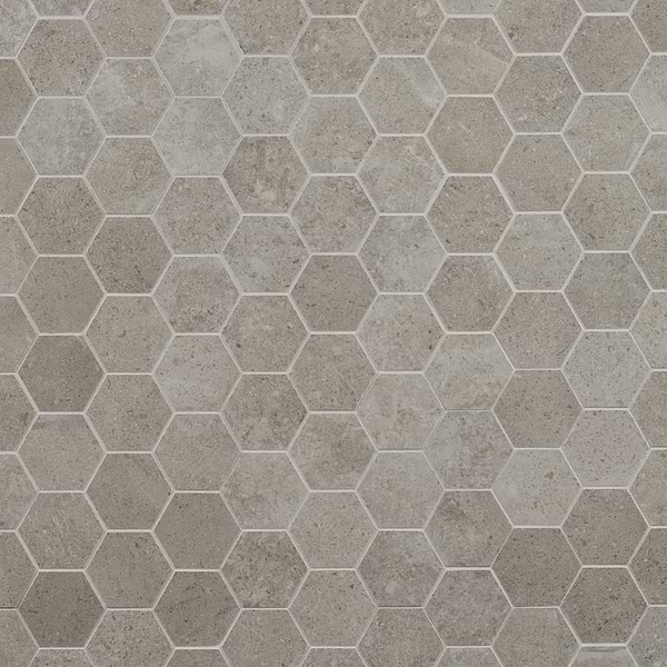 Ages Tortora 3" Hex Matte Porcelain Mosaic Tile