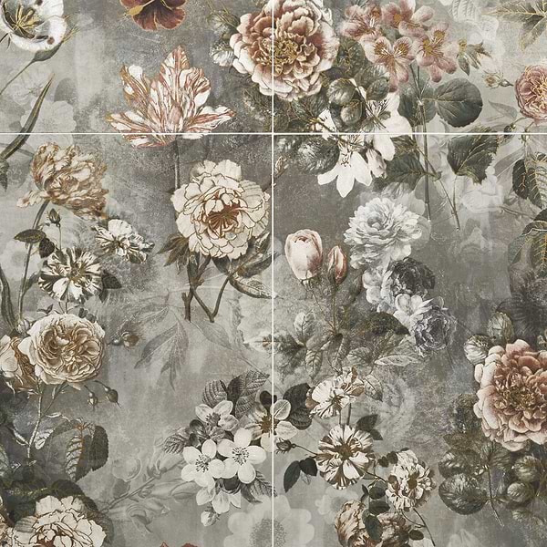 Paula Purroy Musee Dalia Vintage 24x48 Artisan Decor Porcelain Tile