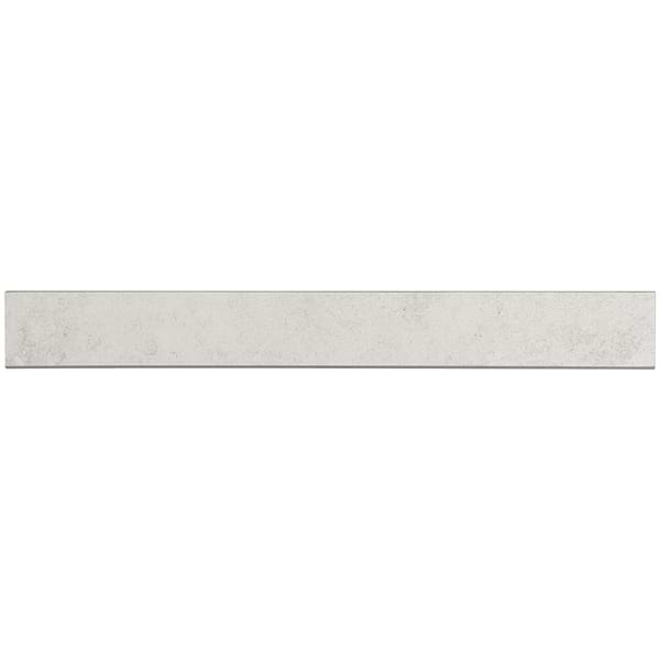 Ages Perla 3x24 Matte Bullnose; in White Colorbody Porcelain; for Backsplash, Bathroom Floor, Bathroom Wall, Commercial Floor, Floor Tile, Kitchen Floor, Kitchen Wall, Outdoor Floor, Outdoor Wall, Pool Tile, Shower Floor, Shower Wall, Wall Tile; in Style Ideas Beach, Classic, Contemporary, Industrial, Mid Century, Modern, Traditional, Transitional