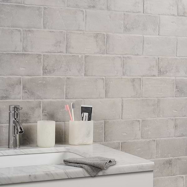 Malta Dove Gray 4x8 Terracotta Look Matte Ceramic Tile