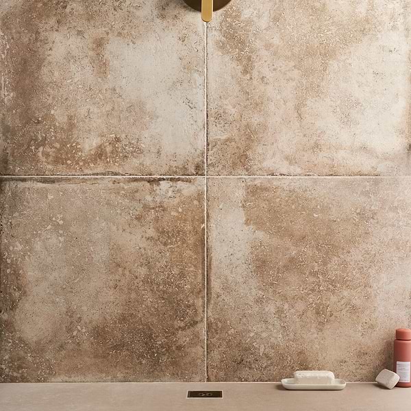 Caruso Delfi 24x24; in Tan Porcelain; for Backsplash, Bathroom Floor, Bathroom Wall, Commercial Floor, Floor Tile, Kitchen Floor, Kitchen Wall, Outdoor Floor, Outdoor Wall, Shower Wall, Wall Tile; in Style Ideas Beach, Craftsman, Industrial, Mediterranean, Rustic, Traditional