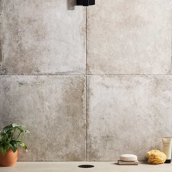 Caruso Efeso 24x24; in Gray Porcelain; for Backsplash, Bathroom Floor, Bathroom Wall, Commercial Floor, Floor Tile, Kitchen Floor, Kitchen Wall, Outdoor Floor, Outdoor Wall, Shower Wall, Wall Tile; in Style Ideas Beach, Craftsman, Industrial, Mediterranean, Rustic, Traditional