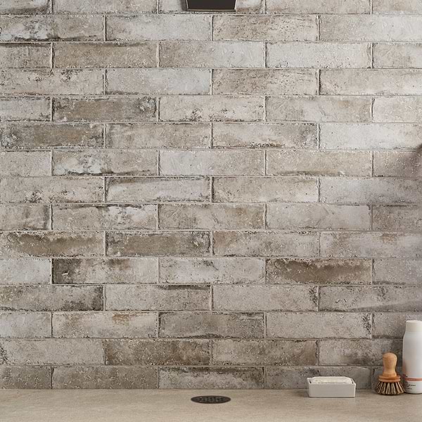 Caruso Efeso Gray 3x12 Travertine Look Matte Porcelain Tile