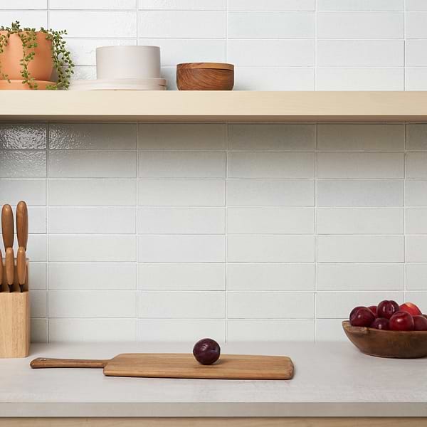 ColorHues Lava Stone Cotton 2x8; in White Lava Stone; for Backsplash, Bathroom Floor, Bathroom Wall, Commercial Floor, Floor Tile, Kitchen Floor, Kitchen Wall, Outdoor Wall, Pool Tile, Shower Floor, Shower Wall, Wall Tile; in Style Ideas Beach, Classic, Contemporary, Cottage, Craftsman, Mediterranean, Transitional
