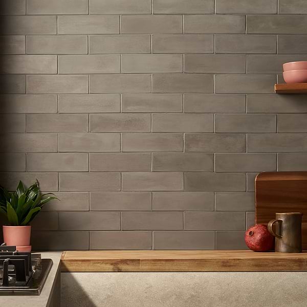 ColorHues Cement Shadow 2x8; in Gray Cement; for Backsplash, Bathroom Floor, Bathroom Wall, Floor Tile, Kitchen Floor, Kitchen Wall, Shower Floor, Shower Wall, Wall Tile; in Style Ideas Beach, Classic, Contemporary, Cottage, Craftsman, Mediterranean, Transitional