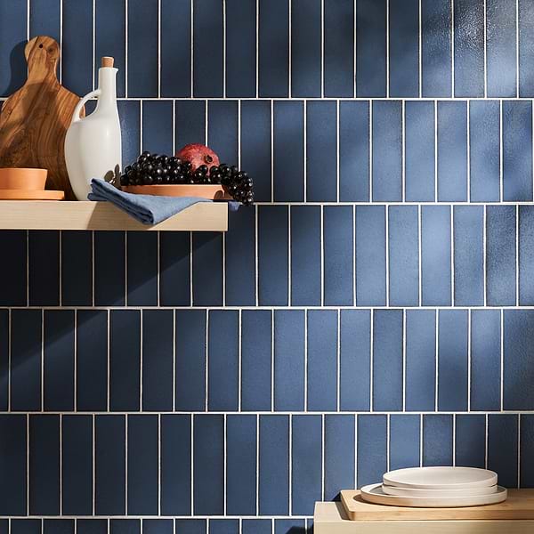 ColorHues Lava Stone Blue Steel 2x8; in Blue Lava Stone; for Backsplash, Bathroom Floor, Bathroom Wall, Commercial Floor, Floor Tile, Kitchen Floor, Kitchen Wall, Outdoor Wall, Pool Tile, Shower Floor, Shower Wall, Wall Tile; in Style Ideas Beach, Classic, Contemporary, Cottage, Craftsman, Mediterranean, Transitional