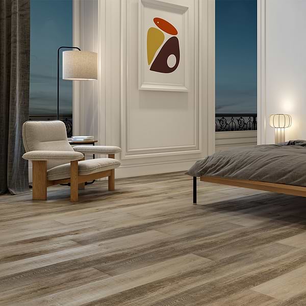 Broadway Mushroom 9x72 - 6.0mm/28mil Wear Layer - Rigid Core Click; in Brown Luxury Vinyl; for Bathroom Floor, Commercial Floor, Floor Tile, Kitchen Floor; in Style Ideas Classic, Contemporary, Cottage, Industrial, Mid Century, Modern, Traditional, Transitional