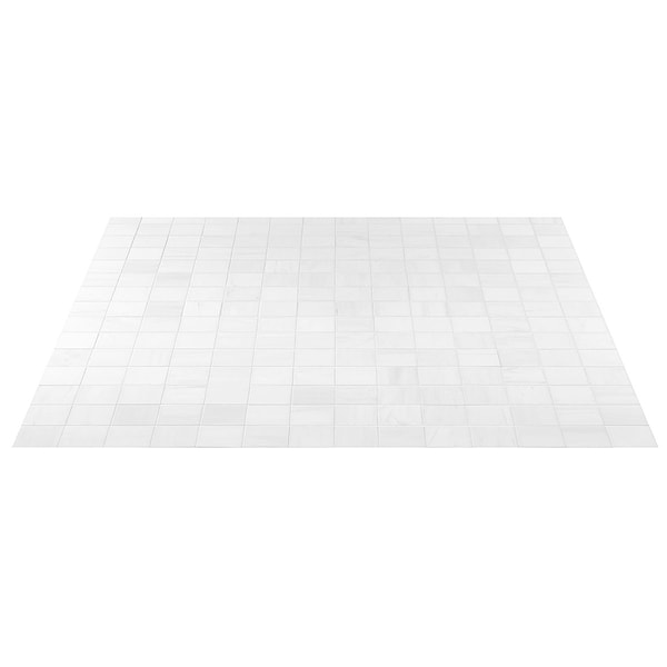 Bianco Dolomite White 3x3 Premium Honed Marble Mosaic Tile