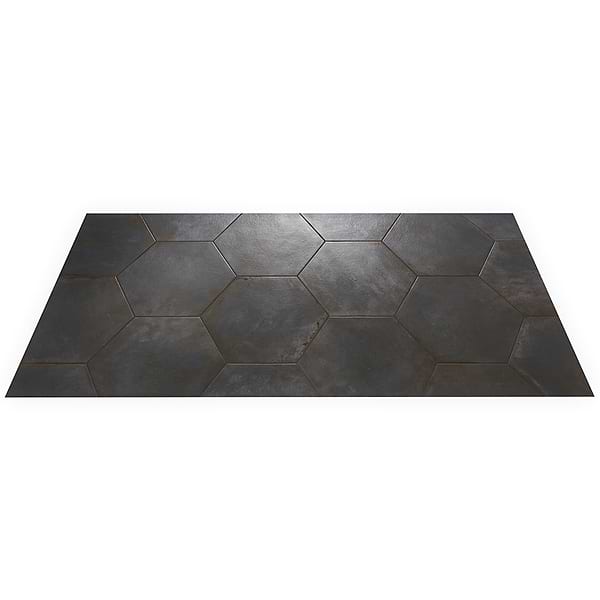 Angela Harris San Francisco Black 20" Hexagon Matte Porcelain