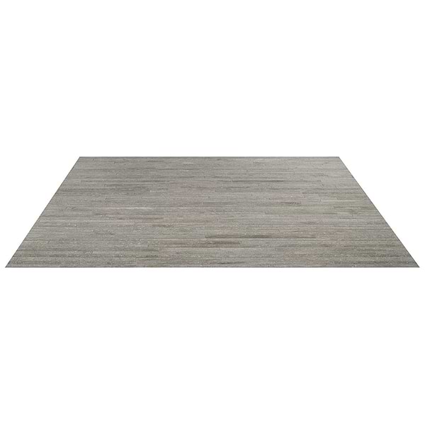 Olympic Gray Thin Strip Mosaic Matte Porcelain