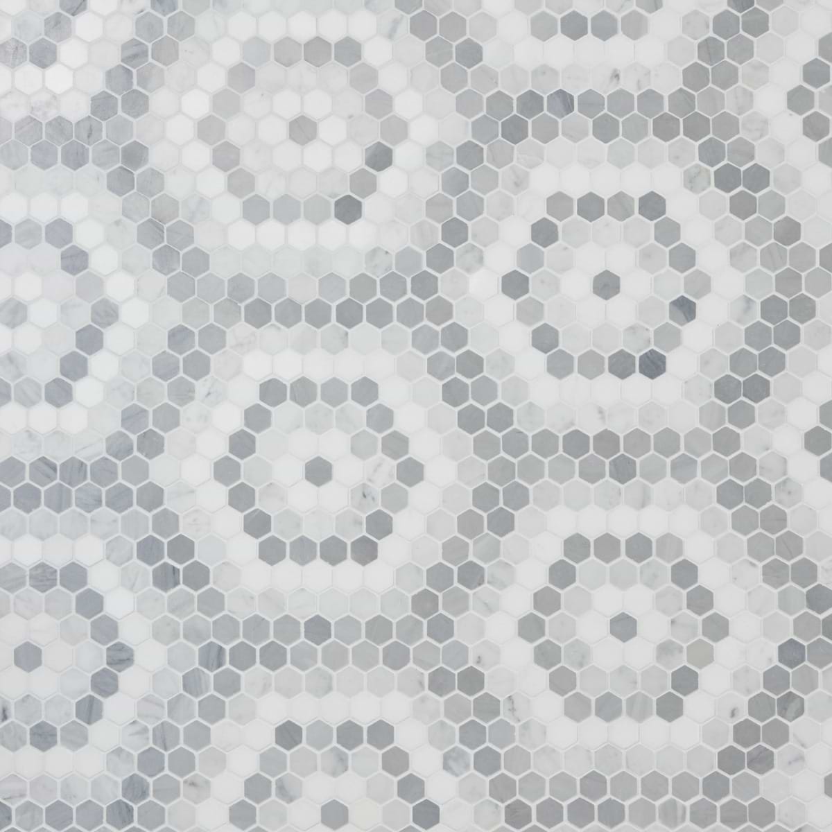 Helios Honeycomb Gray & White 