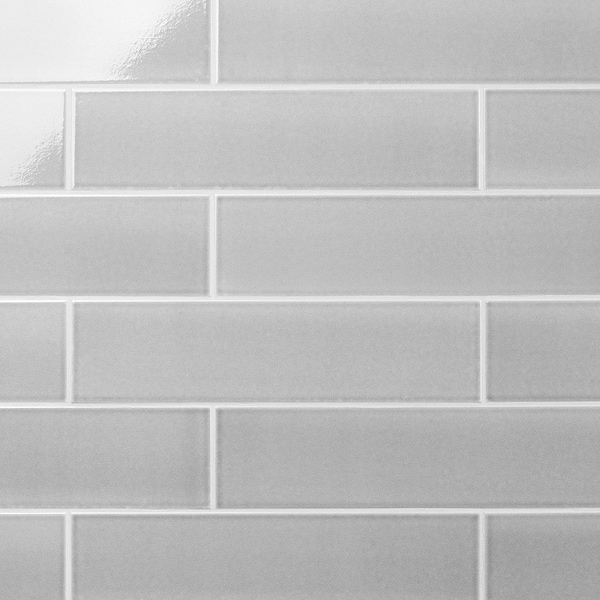 Retouch Gray 4.5x18 Crackled Glossy Ceramic Tile