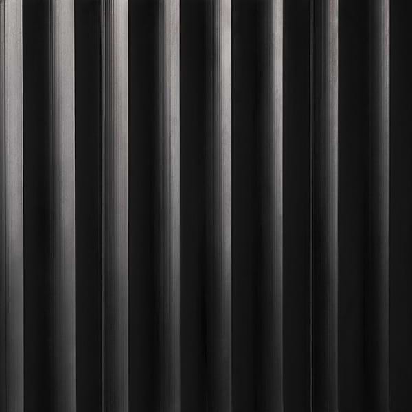 Carver Fluted Nero 12x24 Dimensional Honed Honed Marble