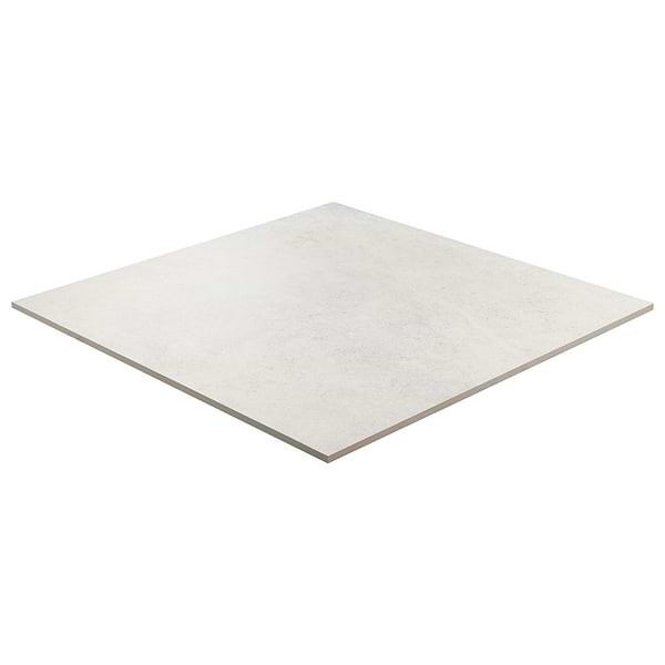 Ages Perla White 24x24 Limestone Look Matte Porcelain Tile
