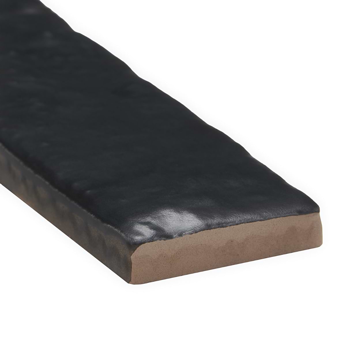 Shop Sample-Artist Coal Black 1.5x9 Matte Ceramic Tile
