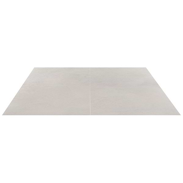Ages Perla White 24x24 Limestone Look Matte Porcelain Tile