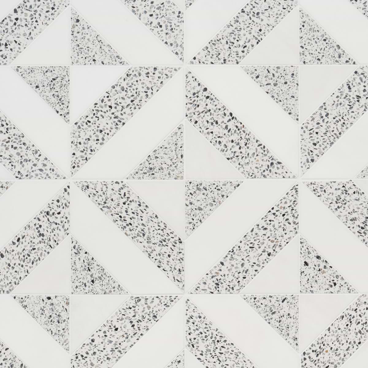 Minna Diagonals Bianca Truffle - Tibet White & Terrazzo 