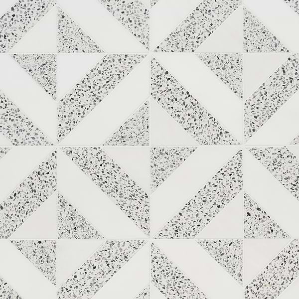 Minna Diagonals Bianca Truffle - Tibet White & Terrazzo