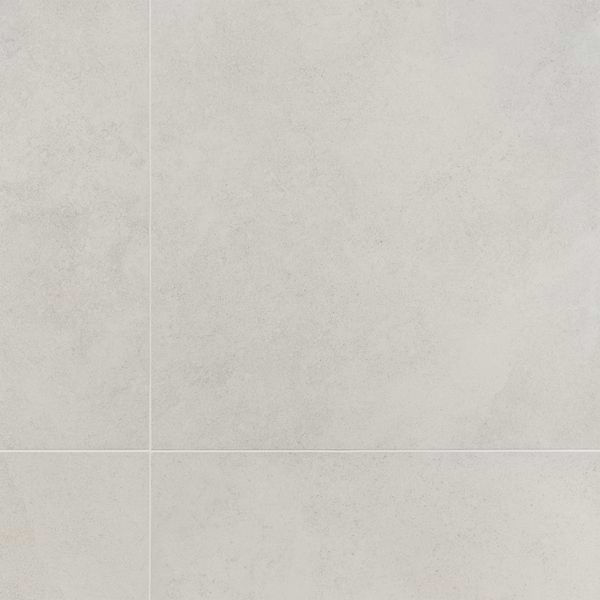 Ages Perla White 24x24 Limestone Look Matte Porcelain Tile