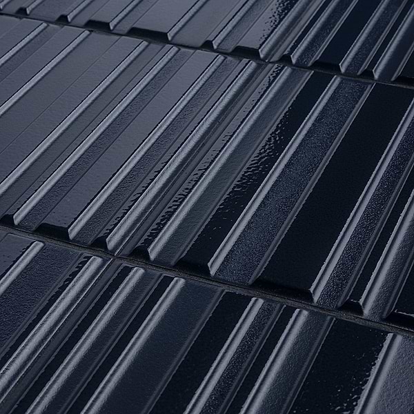 Close Out-Ras Blue 8x16 3D Glossy and Matte Mixed Finish Ceramic Tile