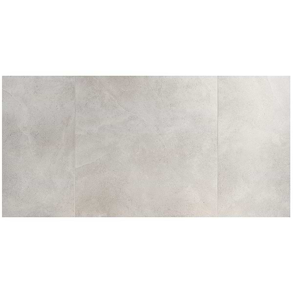 Ages Fumo Light Gray 48x48 Limestone Look Matte Porcelain Tile