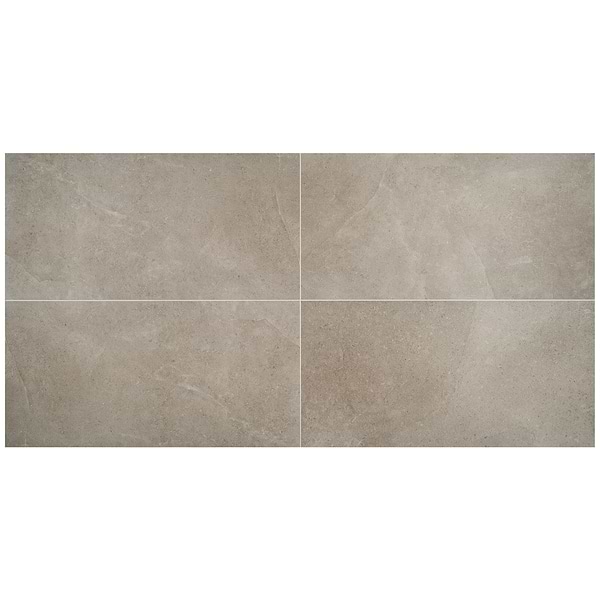 Ages Tortora Beige 24x48 Limestone Look Matte Porcelain Tile