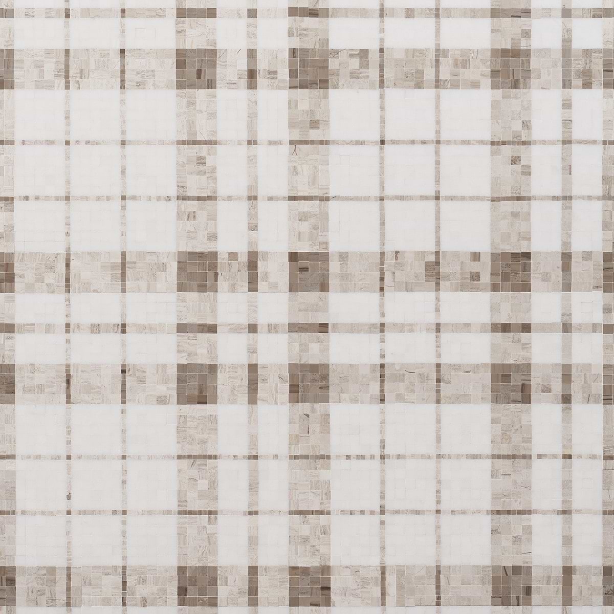Madras Plaid Wooden Beige - Thassos, Athens Gray, & Wooden Beige 