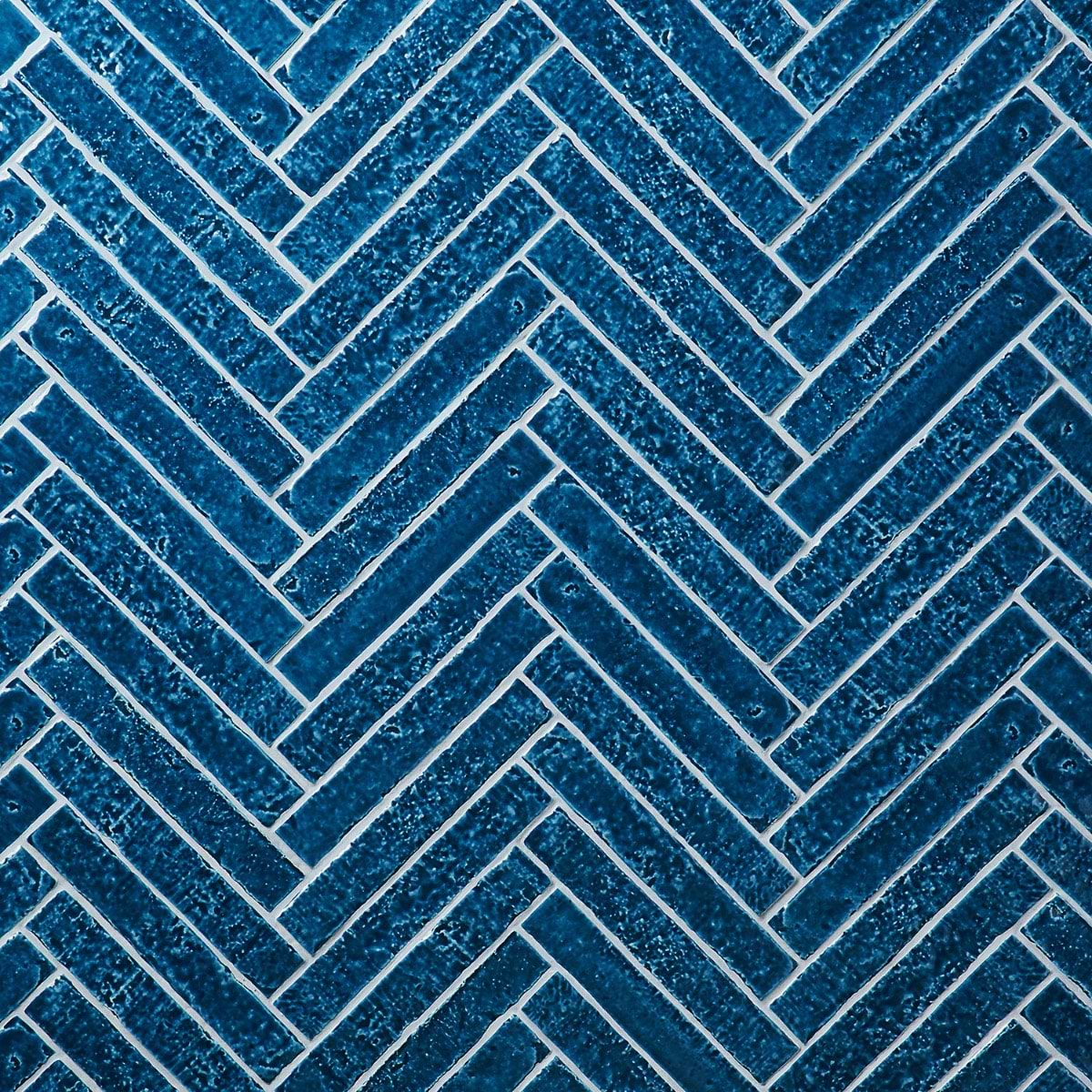 Shop Sample-Artist Sapphire Blue 1.5x9 Crackled Glossy Ceramic